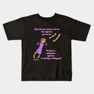 Throw your hands up - mid complexion, lila dress Kids T-Shirt